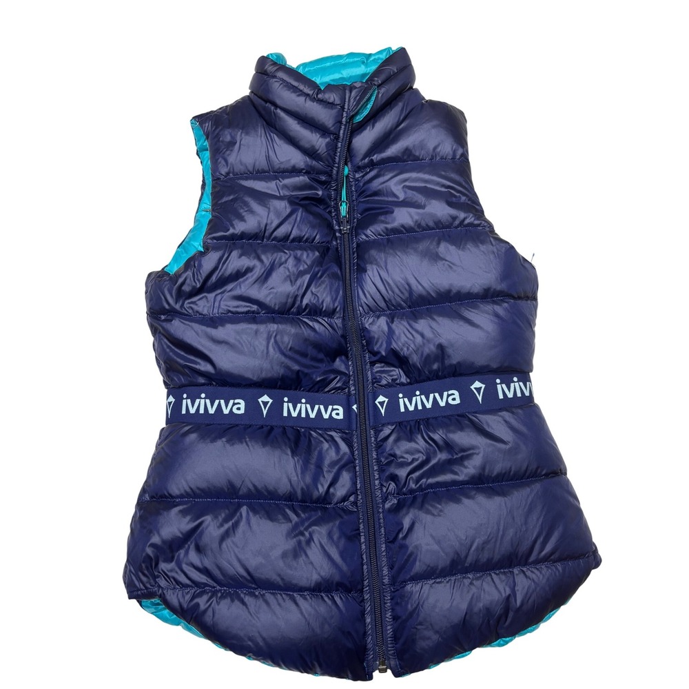 Ivivva | Lululemon Kids' Line | Puffer Vest | Reversible | Teal+Navy|‎ Kids 14